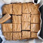 salted caramel chickpea blondies