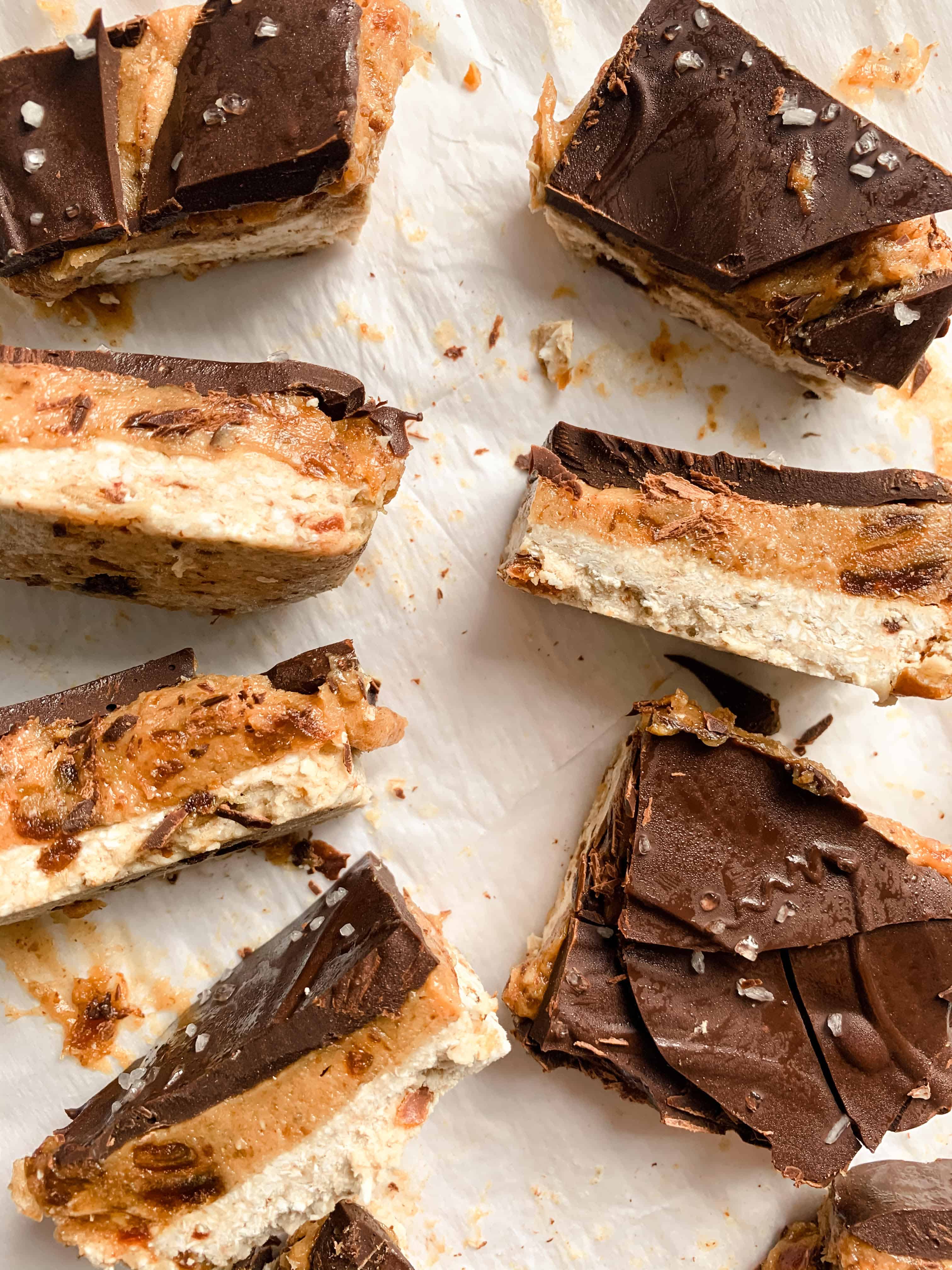 easy vegan caramel slice