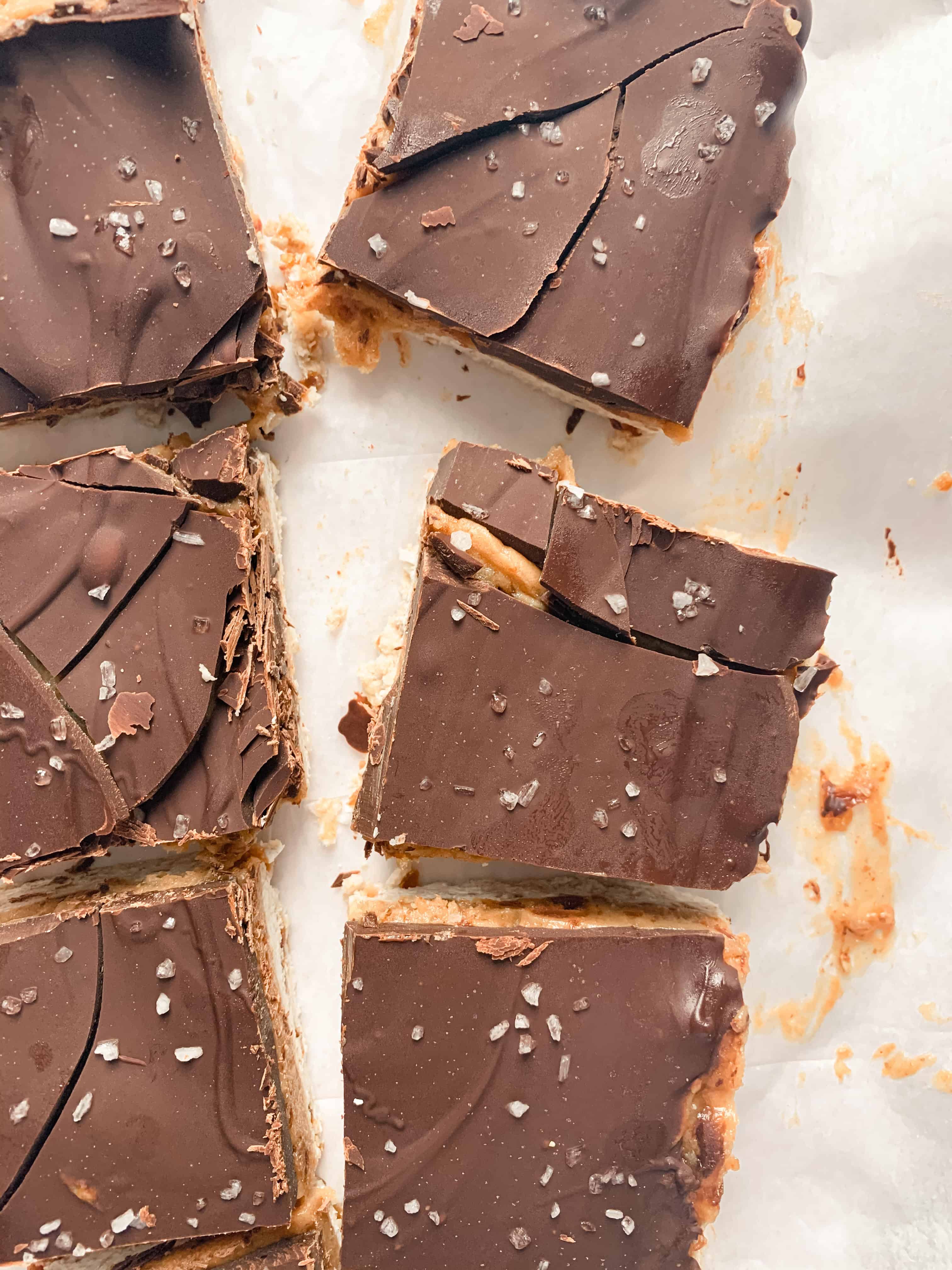 no-bake caramel squares