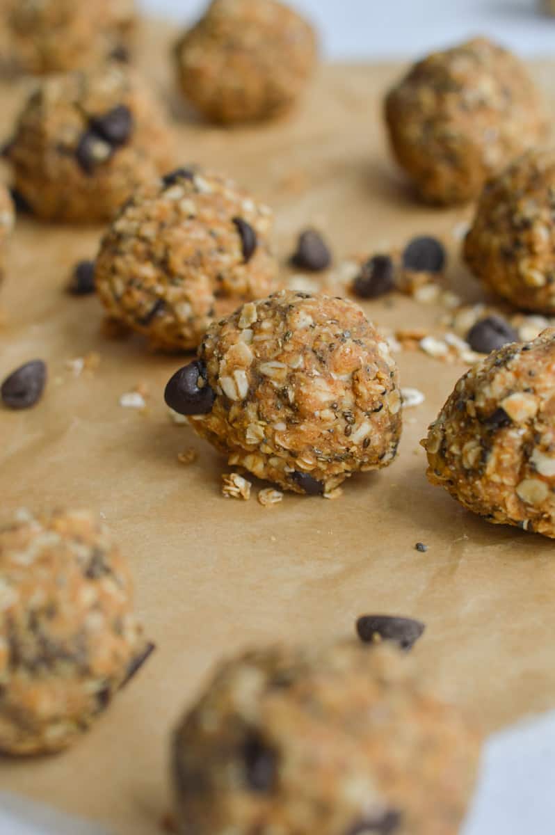 oatmeal bites close up