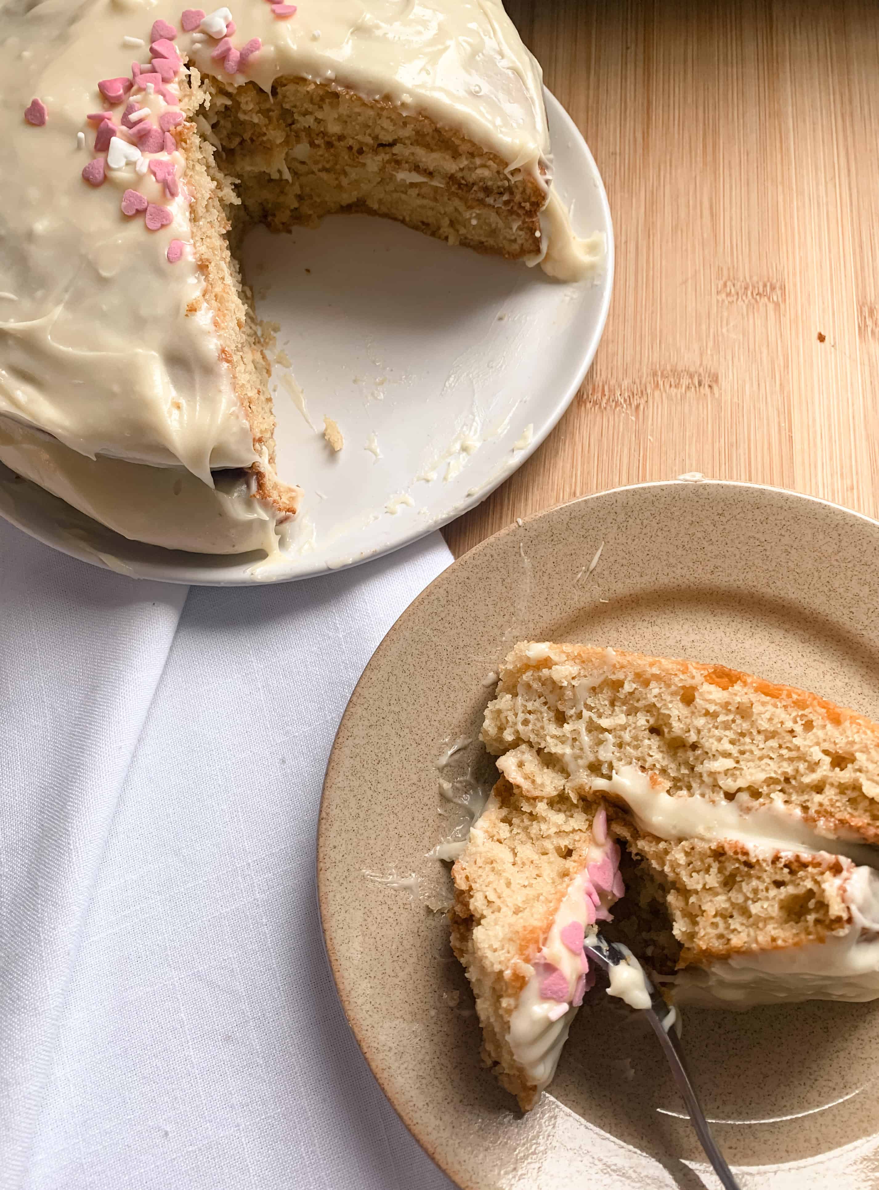 gluten free white chocolate cake