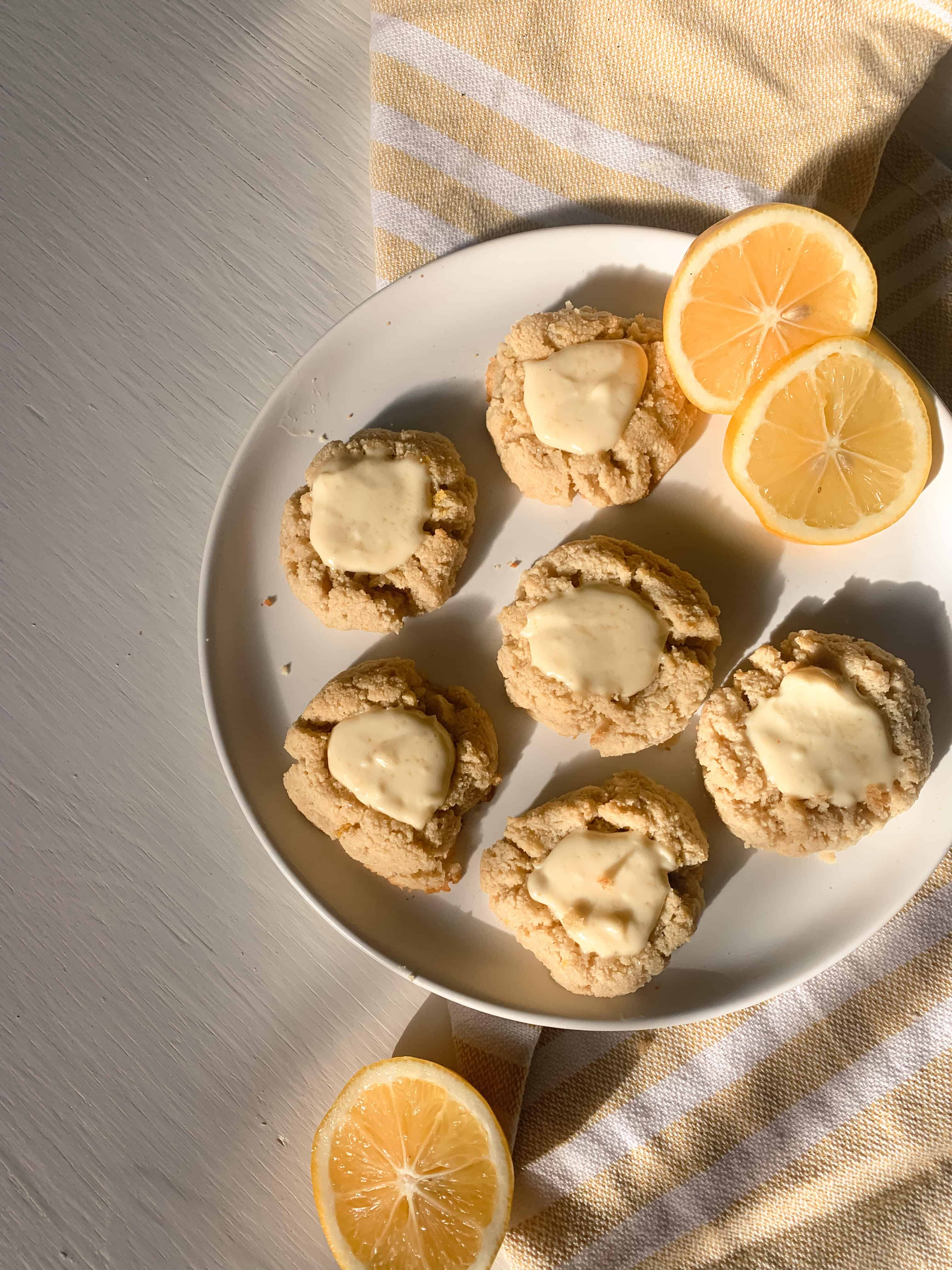 paleo lemon thumbprint cookies