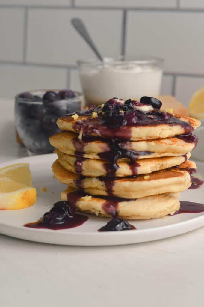 gluten free lemon ricotta pancakes