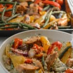 oven baked sausage and peppers