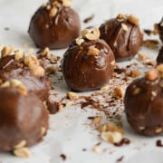 vegan snickers protein balls