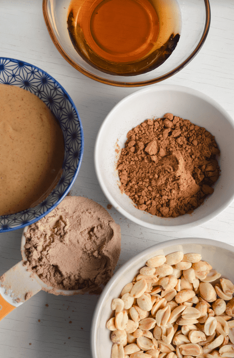 vegan snickers protein balls