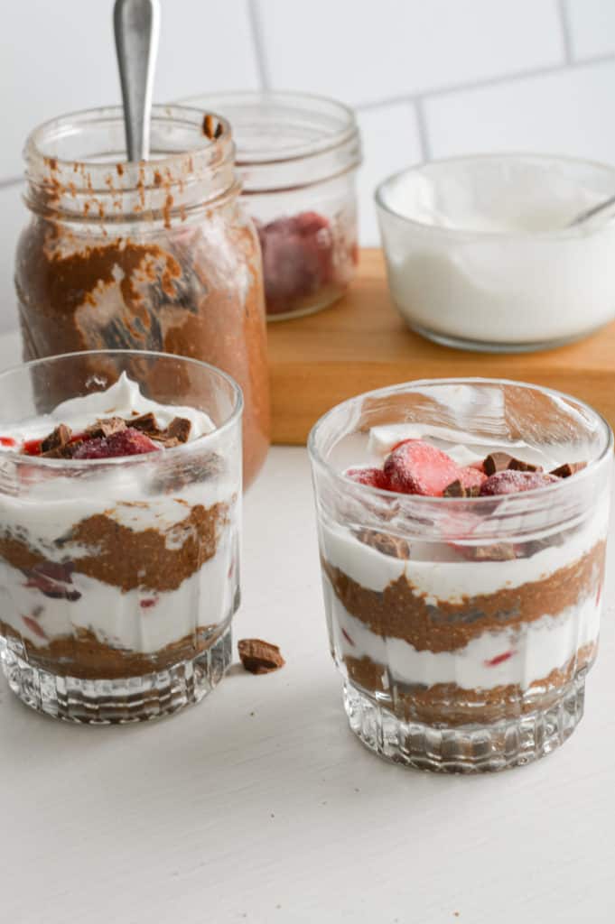 layered chia pudding