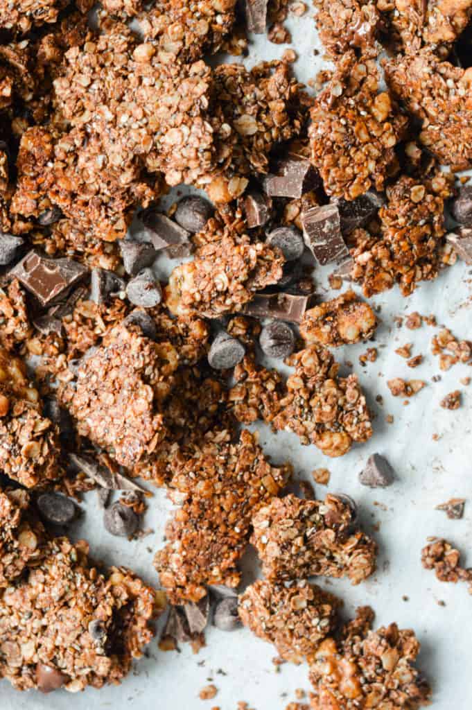 lower sugar chunky chocolate granola
