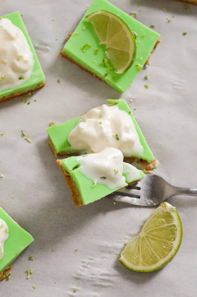 no bake key lime bars