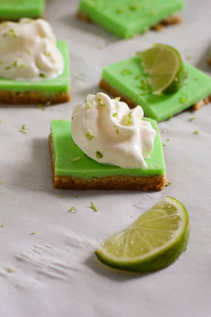 no bake key lime bars