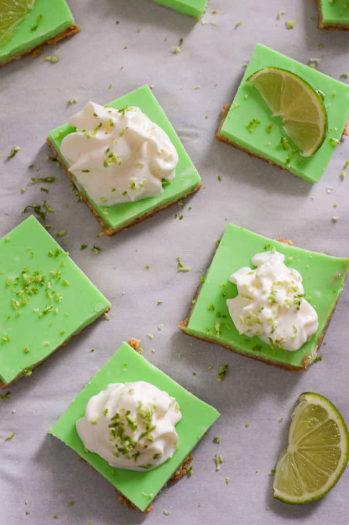 no bake key lime bars