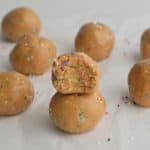 birthday cake protein balls