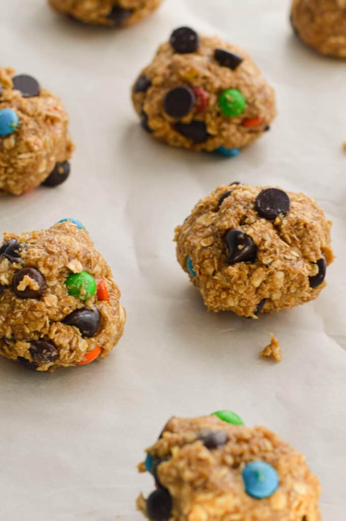 peanut butter m&m oatmeal cookies