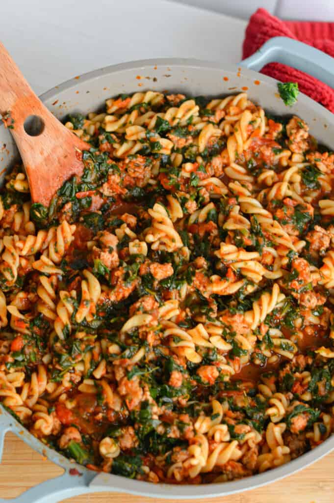 veggie sausage pasta bake