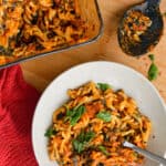 sausage spinach pasta bake