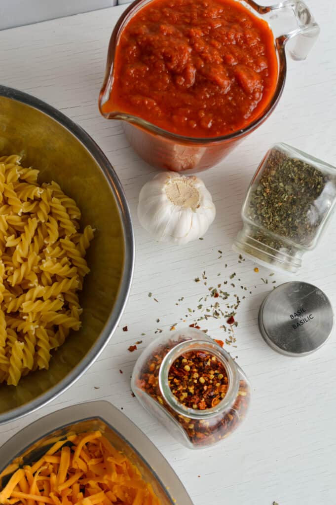 healthy sausage pasta bake