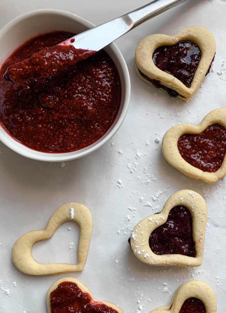 heart shaped cookies