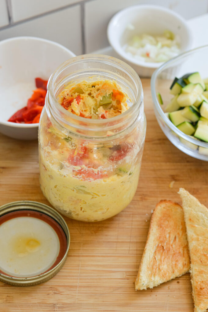 mason jar omelettes