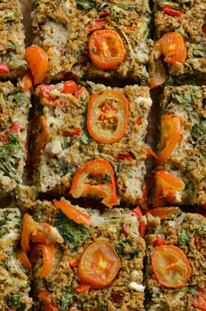 savoury oatmeal bake
