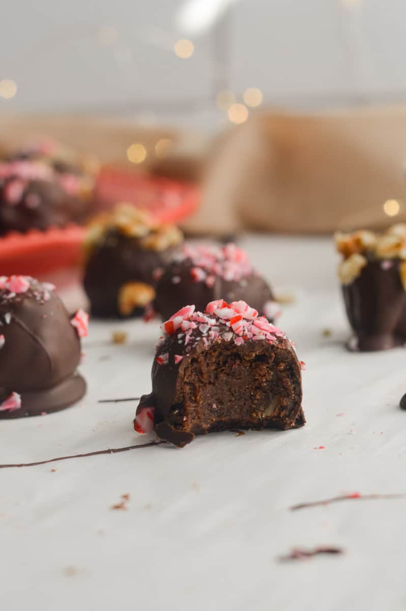 Date truffle with a bite.