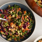 Thai chopped salad in a bowl.