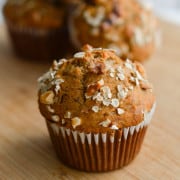 Banana and carrot muffin.