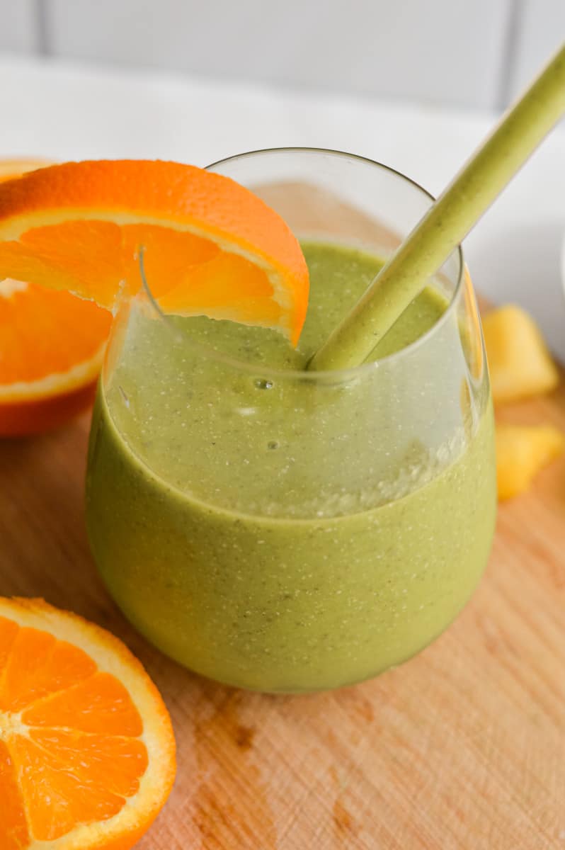 Close up image of iron rich smoothie.