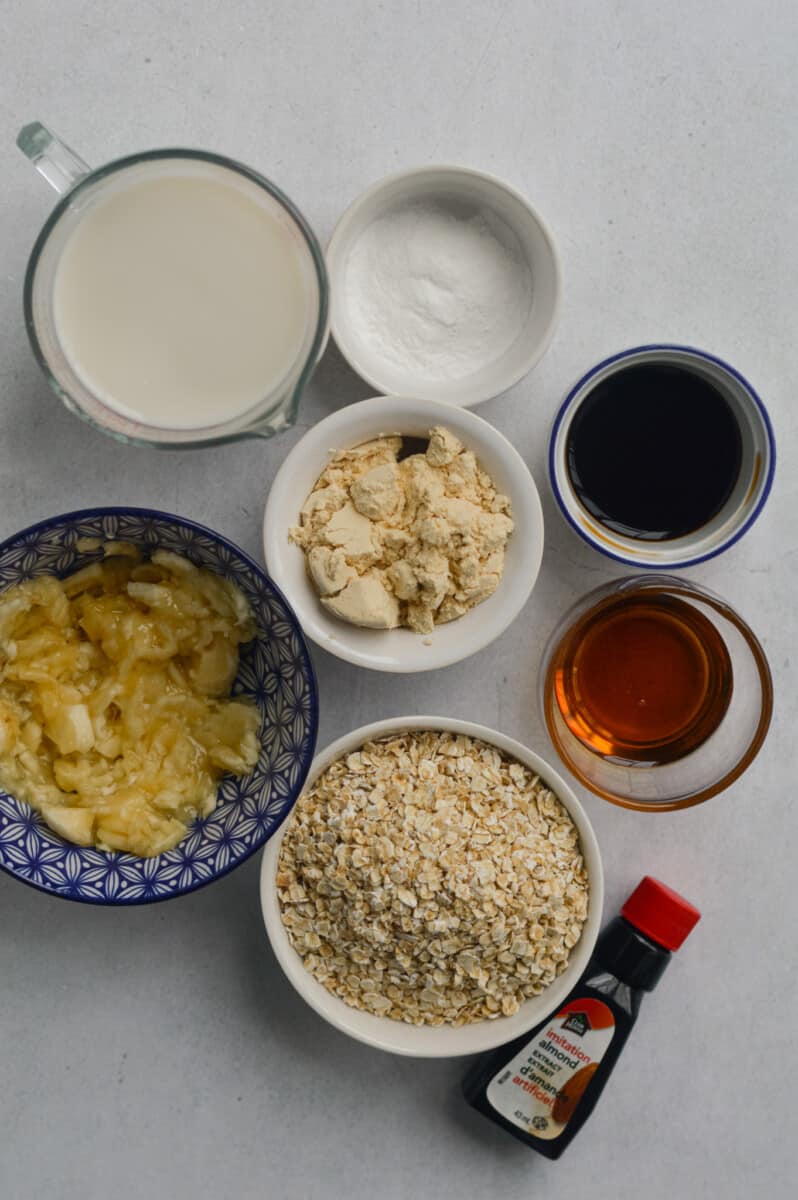 ingredients for sugar cookie baked oats