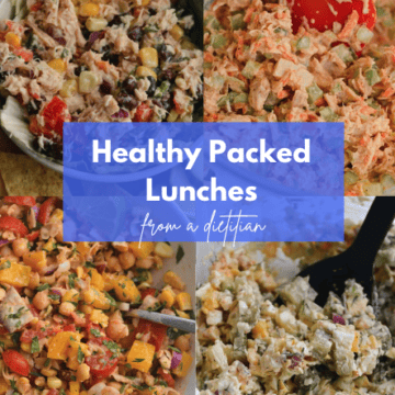 healthy packed lunch ideas collage