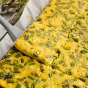 Close up of eggs on a sheet pan.