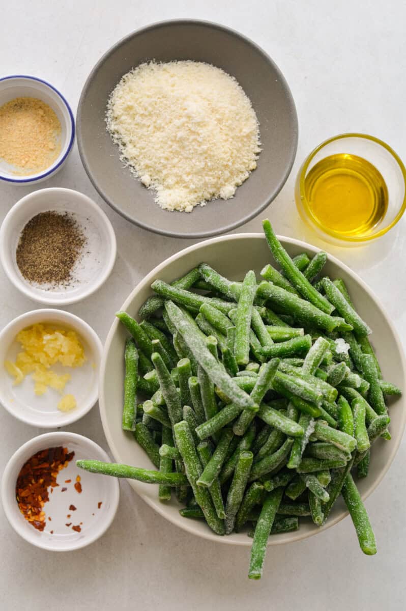 frozen roasted green bean ingredients 