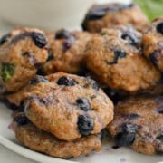 Plate of air fryer sausage patties.