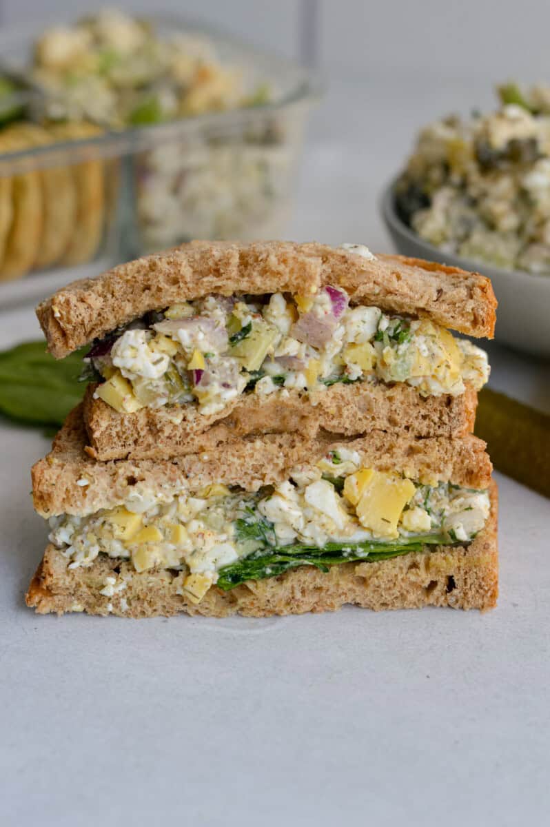 egg salad with pickles
