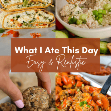 what i eat in a day collage